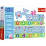 PUZZLE EDUCATIONAL 20 PIESE NUMERE PEPPA PIG, TREFL EDU