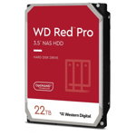 HDD intern WD, 3.5, 22TB, Ultrastar Red Pro, 3.5, SATA3, 7200rpm, 512MB, WD
