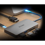 Hub usb d-link dub-m610 6-in-1 usb-c hub