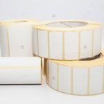 Rola etichete autoadezive plastic, PE alb, 50x15 mm, adeziv permanent, 12000 etichete rola, LabelLife