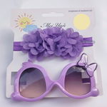 Set mov bentita si ochelari de soare - Little daisy, SuperBaby