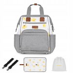 Rucsac multifunctional mamici astrid, skiddou, vanilla delight, galben, BabyJem