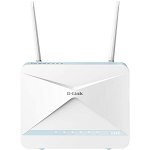Router Wireless Gigabit D-LINK G416 Eagle Pro AI AX1500, Wi-Fi 6, Dual-Band 1201 + 300 Mbps, 4G LTE, alb