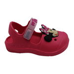 Sandale cu velcro si aplicatie Minnie Mouse, Walt Disney