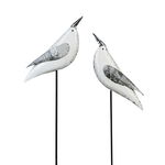 Set 2 figurine pasare Seabird, metal, multicolor,, Casablanca