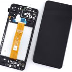 Display Samsung Galaxy A04s A047F OEM cu Rama Black Negru, Samsung