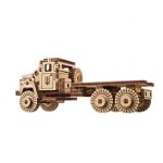 Puzzle 3D din lemn, Ugears, Military truck, 91 piese