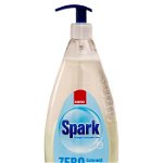 Sano Detergent pentru vase cu pompa 1 l Spark Zero Coloranti&Parfum, Sano