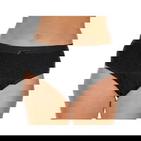 Chilot dama menstruali/incontinenta nivel 2/5, Suprima, Bumbac, Negru, Mar M, 