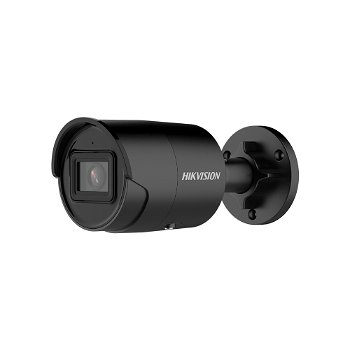 Camera supraveghere de exterior IP Hikvision AcuSense DarkFighter DS-2CD2086G2-IU(2.8MM)(C)(BLACK), 8MP, IR 40 m, 2.8 mm, slot card, microfon, PoE, HikVision