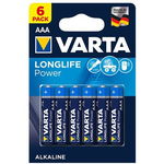 Set 6 baterii alcaline LONGLIFE AAA LR03 6buc VARTA