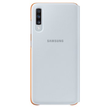 Husa Flip Wallet Cover Samsung pentru Samsung Galaxy A70 White, Samsung