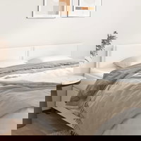 vidaXL Tăblii de pat, 2 buc, alb, 80x5x78/88 cm, piele ecologică, vidaXL