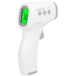 Termometru cu infrarosu TM A79 99663, Display LCD, Alarma vizuala si acustia, Oprire automata, Alb, Medisana