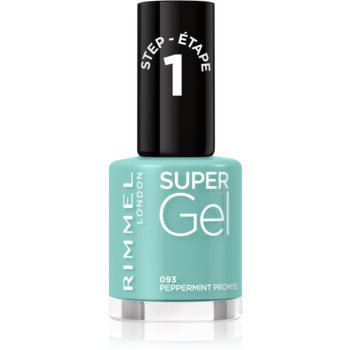 Rimmel Super Gel gel de unghii fara utilizarea UV sau lampa LED culoare 093 Peppermint Promise 12 ml, Rimmel