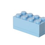 Mini cutie depozitare LEGO 2x4 albastru deschis (40121736), LEGO
