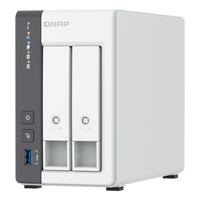 NAS TS-216G, Qnap, 4GB RAM, 2x RJ45, 3.5'' x 2, 65 mAh, Alb/Negru