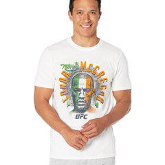 Imbracaminte Barbati UFC UFC Conor McGregor Flagged T-Shirt White, UFC