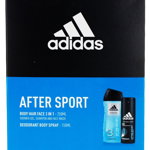 Adidas caseta barbati:Gel de dus+Spray Deodorant 250+150 After Sport