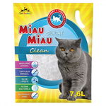 Nisip Silicat Pentru Pisici Miau Miau , 7.6 L, Clean, Miau Miau