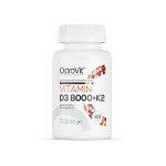 Vitamina D3 8000 IU + K2 200 mcg - 60 Tablete, OstroVit, OstroVit