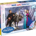 Puzzle de colorat maxi - Elsa si prietenii (60 piese), LISCIANI