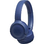 Casti audio On-ear JBL Tune 500BT, Wireless, Pure Bass Sound, Hands-free Call, 16H, Albastru