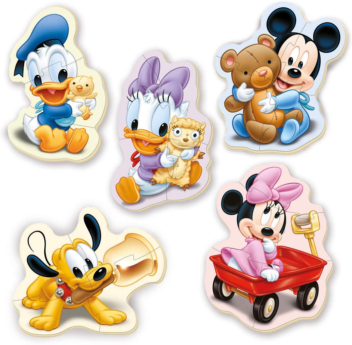 Set de 4 puzzle-uri (3, 4, 5 piese) progresive Disney - Lumea lui Mickey Mouse, edituradiana.ro