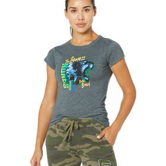 Imbracaminte Femei UFC Amanda Nunes Roar Tee Dark Grey Heather, UFC
