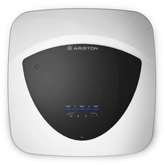 Ariston Boiler electric Ariston Andris Elite WiFi 15U/5 EU, 15l, 1200W, butoane soft touch, control vocal, clasa energetica A, Montare sub chiuveta, 360x360x298mm, Alb, Ariston