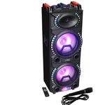 Boxa Portabila Iluminata 500w Usb,sd, Bt, Fm, Aux, Micorofon, Party