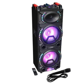 Boxa Portabila Iluminata 500w Usb,sd, Bt, Fm, Aux, Micorofon, Party