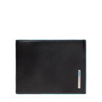 Blue square credit card wallet, Piquadro