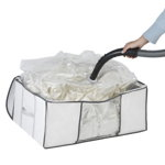 Cutie cu sac pentru vidat, Wenko, Vacuum Soft Box L, 65 x 25 x 50 cm, polietilena/poliamida/polipropilena, Wenko