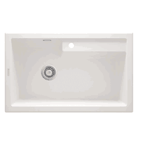 Chiuveta granit Deante Eridan 70x52 cm alb