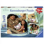 Puzzle Vaiana,3x49pcs