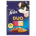 FELIX Duo Hrana umeda pentru pisici adulte si sterilizate 85 g