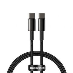 Cablu alimentare si date Baseus Tungsten Gold Fast Charging USB Type-C - USB Type-C 100W braided 1m negru CATWJ-01, BASEUS