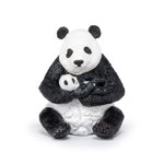 Figurina Papo Panda cu pui Multicolor