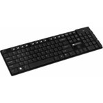 2.4GHZ wireless keyboard, 104 keys, slim design, chocolate key caps, US layout (black)