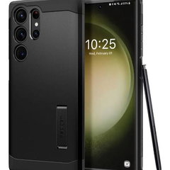 Husa pentru Samsung Galaxy S23 Ultra S918, Spigen, Tough Armor, Neagra ACS05623, Spigen