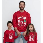 Haine de Craciun Bluze tata copil - set Elf rosu