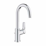 Baterie lavoar Grohe Eurosmart L, 3/8'', pivotanta, monocomanda, ventil cu tija, crom - 23537003, Grohe