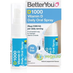 Spray oral cu vitamina D1000, 15 ml, BetterYou Spray oral cu vitamina D1000, 15 ml, BetterYou