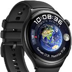 Smartwatch Watch 4 LTE Archi-L19F Curea Fluoroelastomer   Black  55020AMN, Huawei