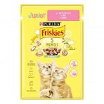 PURINA Friskies Junior, Pui, plic hrană umedă pisici junior, (în sos), 85g, Friskies