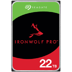 HDD NAS SEAGATE IronWolf Pro 22TB CMR 3.5'', 512MB, SATA, 7200RPM, RV Sensors, Rescue Data Recovery Services 3 ani, TBW: 550, Seagate