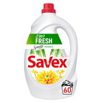 Detergent lichid pentru rufe Savex 2 in 1 Fresh, 3.3 l Detergent lichid pentru rufe Savex 2 in 1 Fresh, 3.3 l