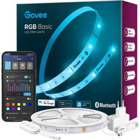 Banda LED Govee H615A, RGB, Wi-Fi, Voice Assistants, 5m (Alb), Govee