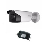 Camera supraveghere exterior Hikvision Ultra Low Light TurboHD DS-2CE16D8T-IT5F, 2 MP, IR 80 m, 3.6 mm + alimentator, HikVision